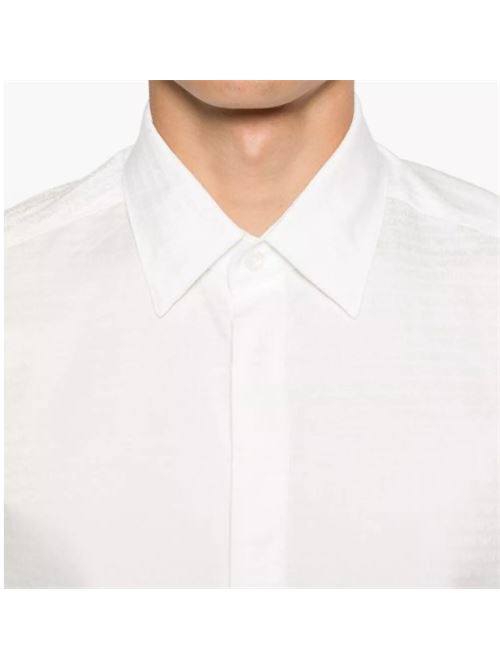 Cotton shirt with all-over jacquard logo Emporio Armani | EM003755 AF18123.f0136